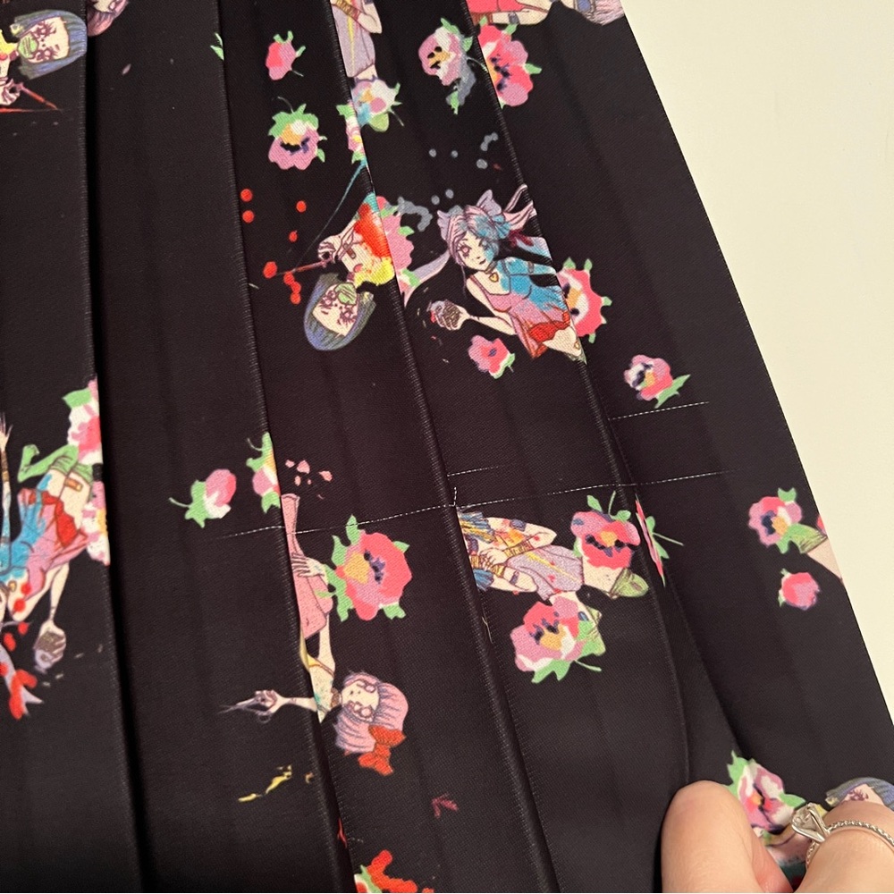 Margiela Anime Girl Pleated Midi Skirt - Picture 7 of 10